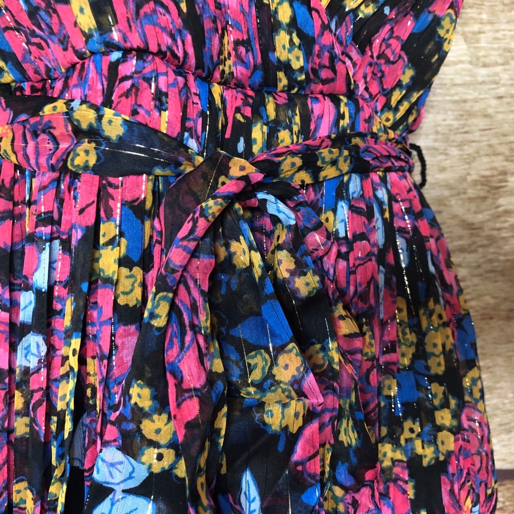 Modcloth Womens Small Purple Floral Maxi Dress - Picture 6 of 11